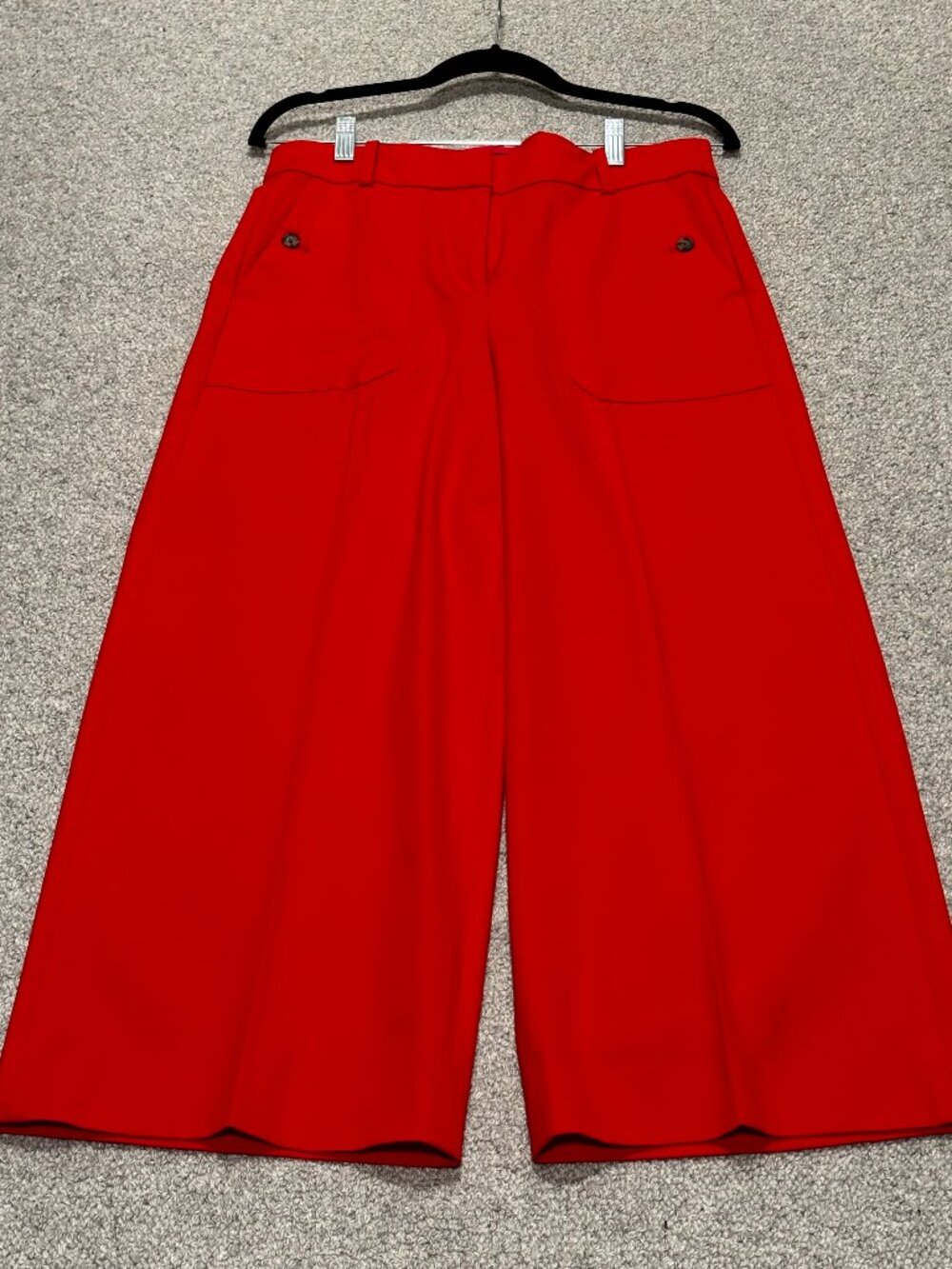 J. Crew "Sydney" Wide Leg Red Pants | Size 8 | NWOT - Picture 1 of 13